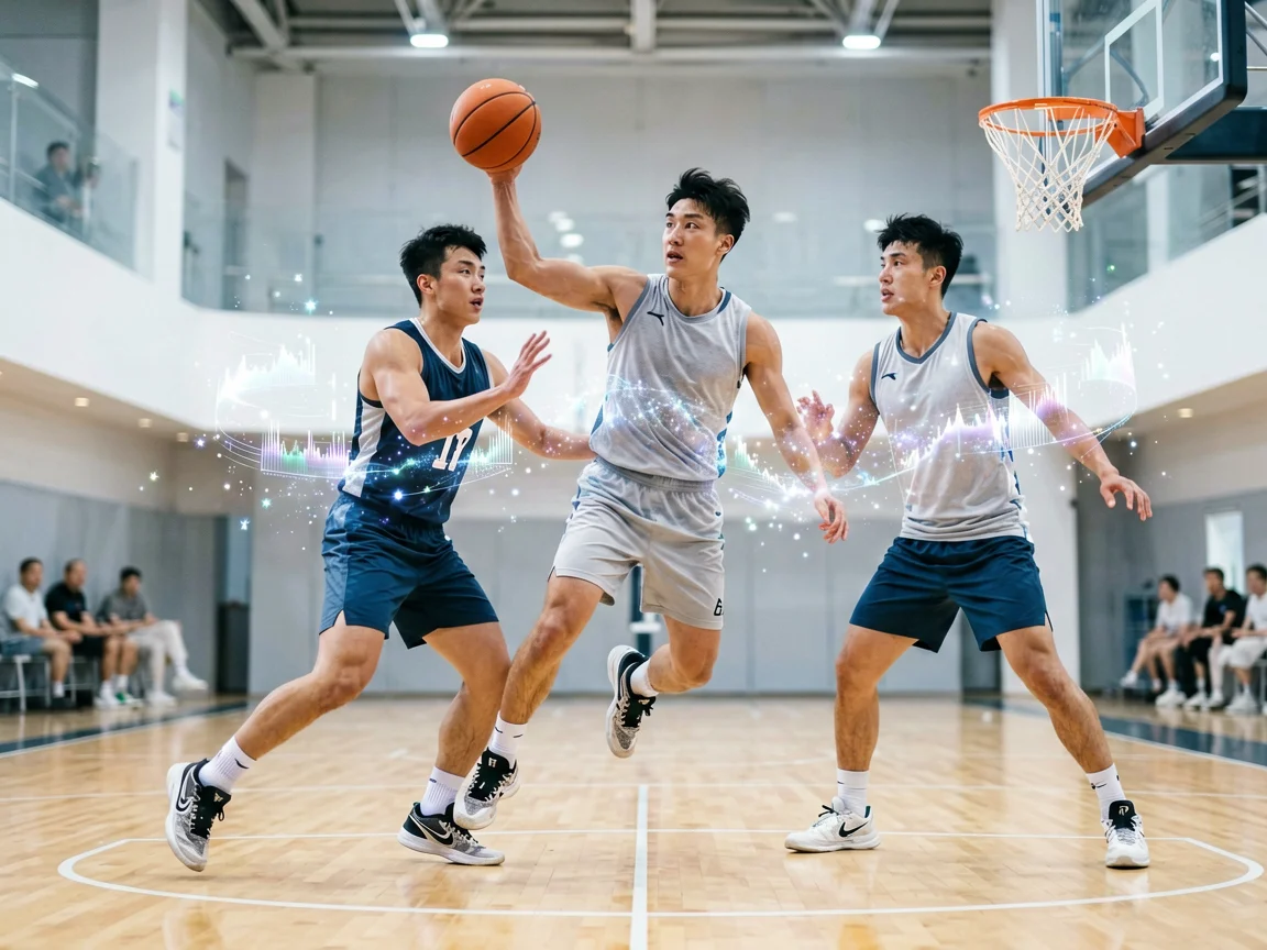 篮球赛前热身,广厦男篮